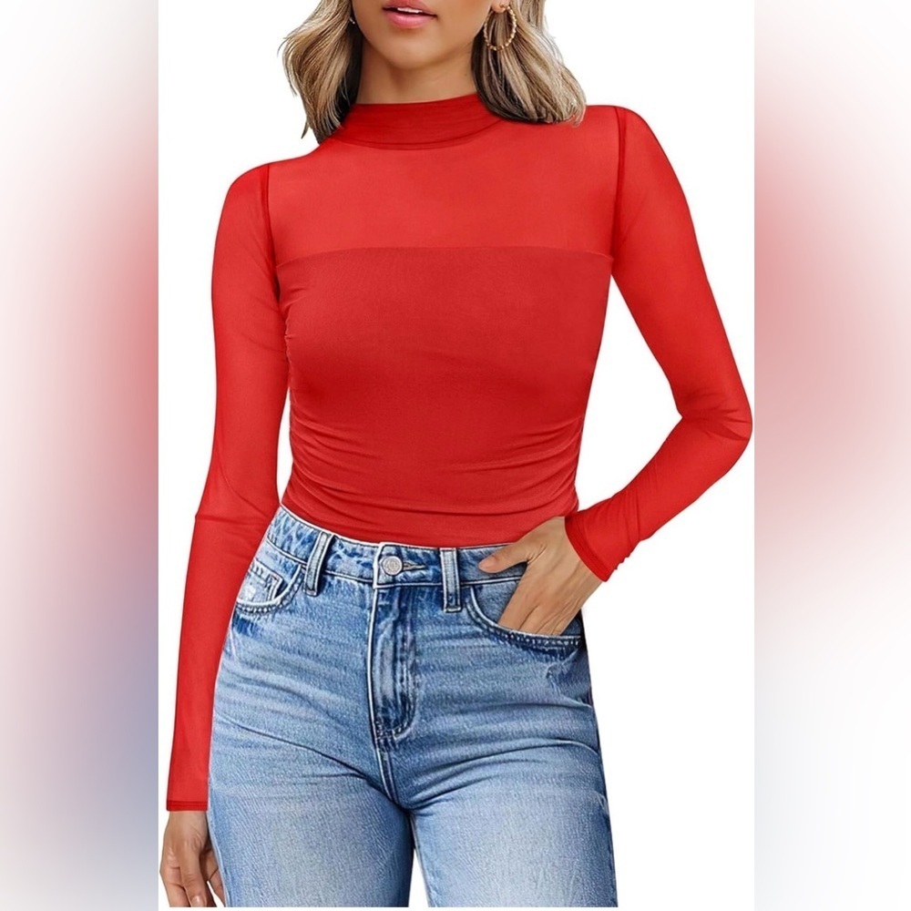 🆕Sexy Mesh Long Sleeve Top